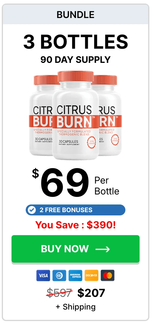 CitrusBurn 3 Bottles
