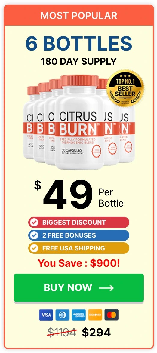CitrusBurn 6 Bottles